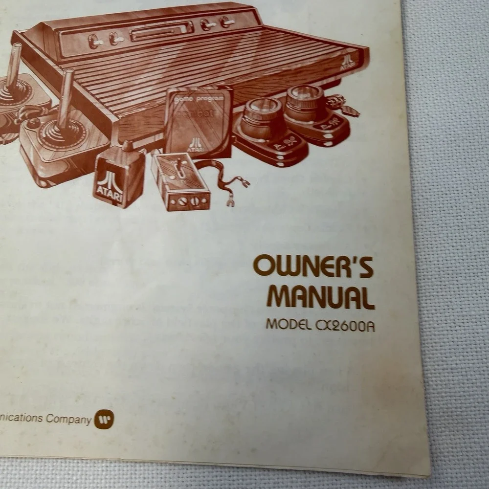 1980‎ Authentic Atari Video Computer System CX2600A Owners Manual Used